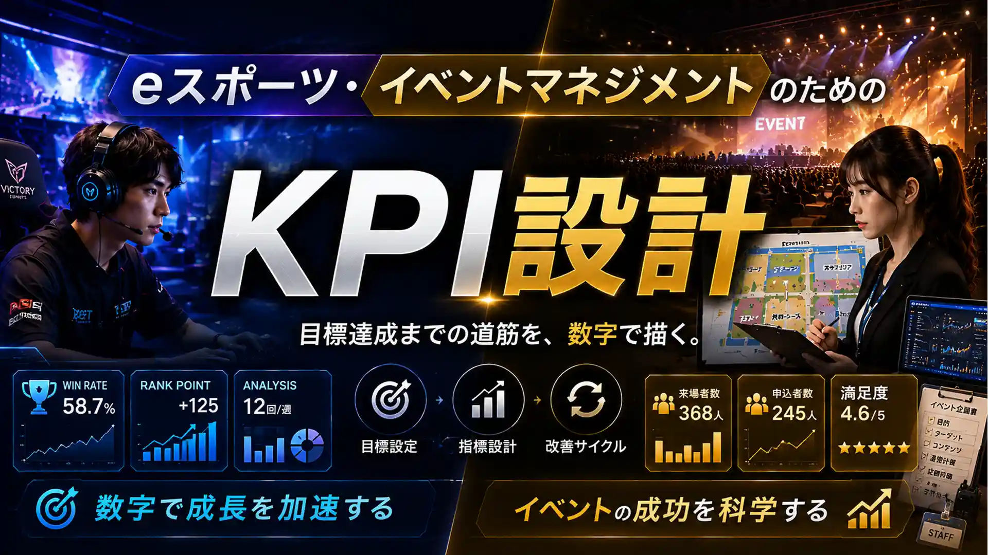 eスポーツ・イベントマネジメントのためのKPI設計｜成果を数字で見える化する方法